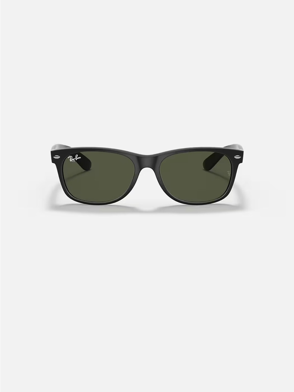 Ray-Ban polarized Wayfarer Sunglasses in Black with Green Lenses